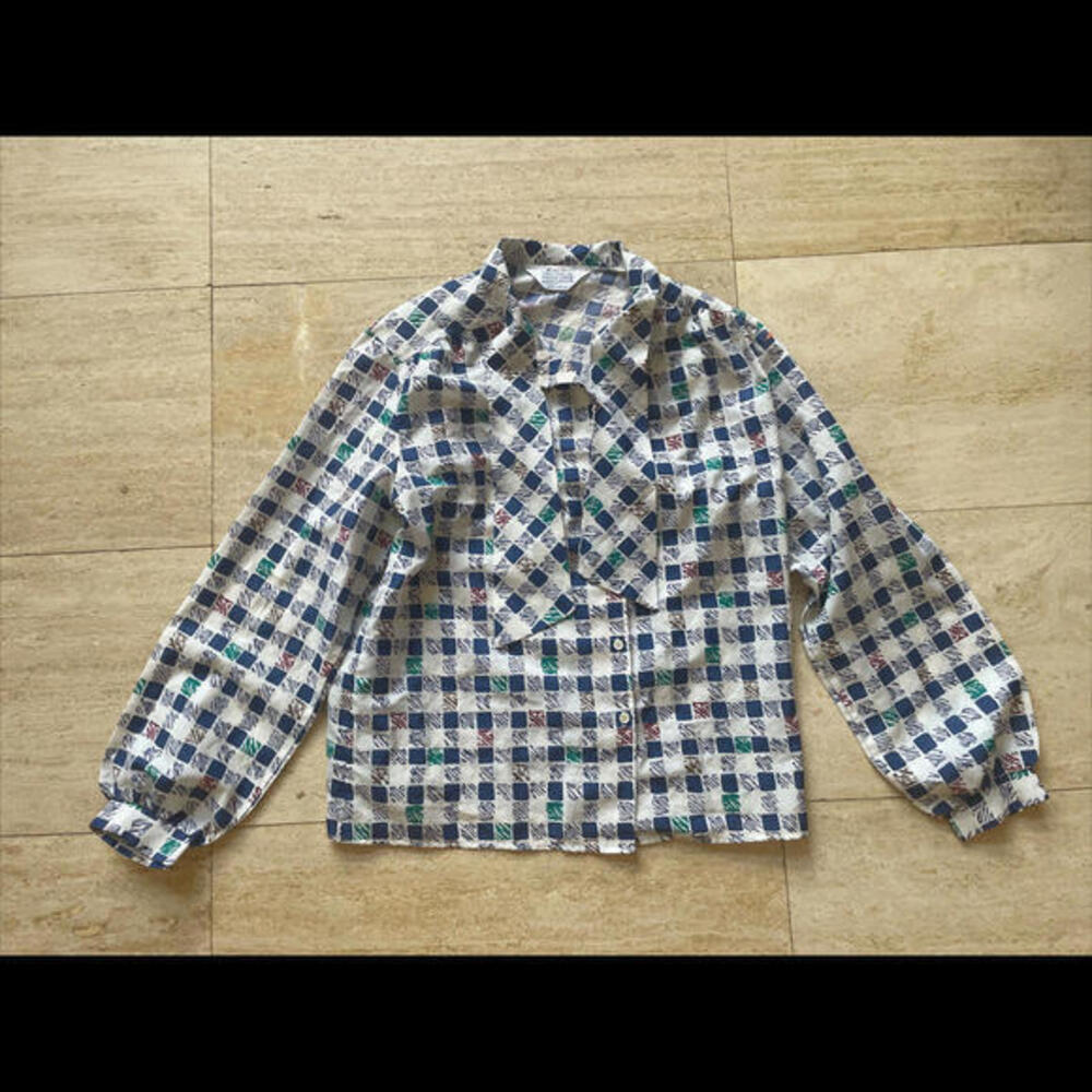 Vintage Cape Cod Match Mates Womens Shirt Made in USA Bow Tie